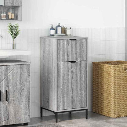 Badezimmer Schrank Grau Sonoma 39,5 x 36 x 88 cm Holzwerkstoff