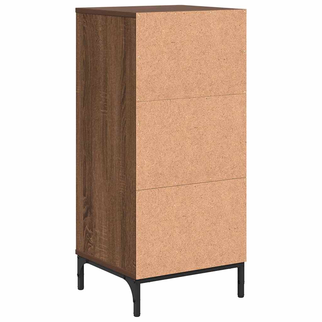Badezimmer Schrank mit Tür Braun Eichen-Optik 39,5 x 36 x 88 cm
