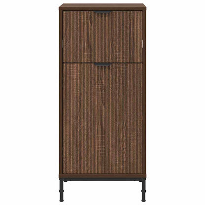 Badezimmer Schrank mit Tür Braun Eichen-Optik 39,5 x 36 x 88 cm
