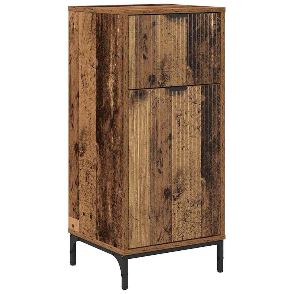 Badezimmer Schrank Altholz 39,5 x 36 x 88 cm Holzwerkstoff