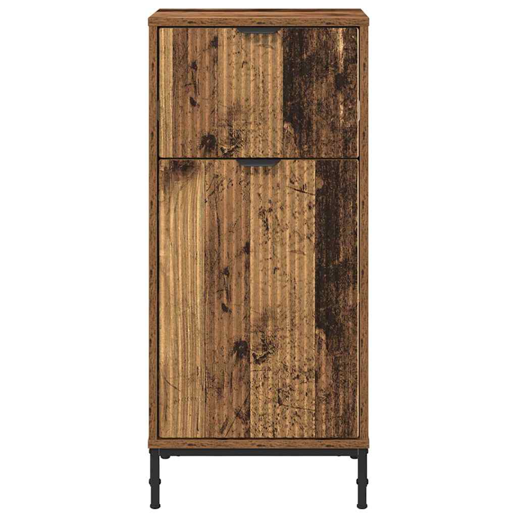 Badezimmer Schrank Altholz 39,5 x 36 x 88 cm Holzwerkstoff