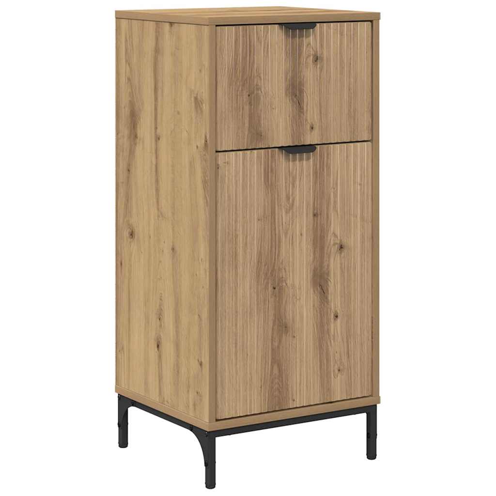 Badezimmer Schrank mit Speicher Artisan-Eiche 39,5 x 36 x 88 cm