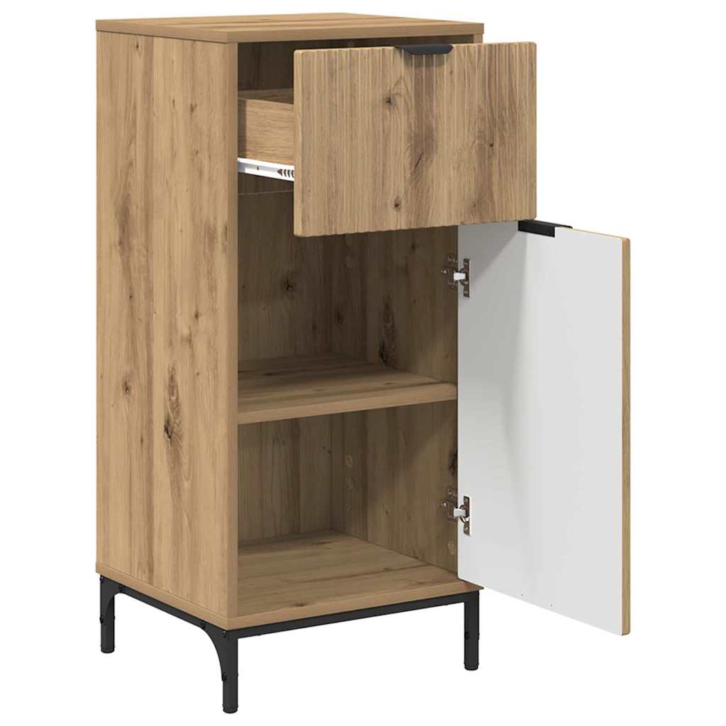 Badezimmer Schrank mit Speicher Artisan-Eiche 39,5 x 36 x 88 cm