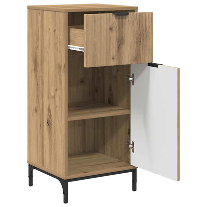 Badezimmer Schrank mit Speicher Artisan-Eiche 39,5 x 36 x 88 cm