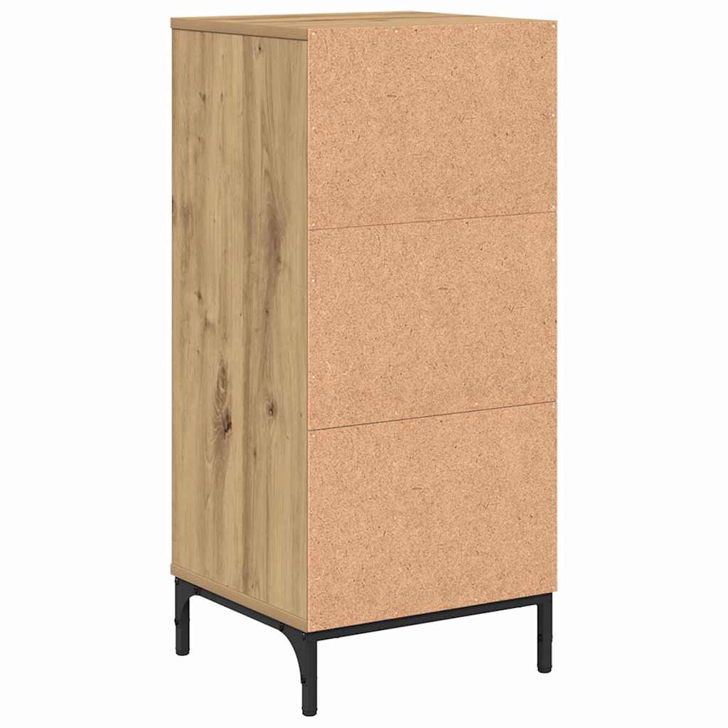 Badezimmer Schrank mit Speicher Artisan-Eiche 39,5 x 36 x 88 cm