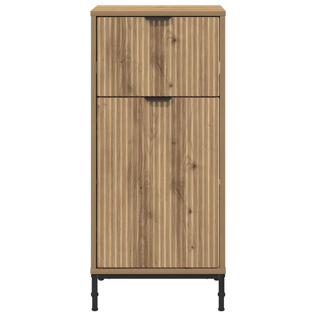 Badezimmer Schrank mit Speicher Artisan-Eiche 39,5 x 36 x 88 cm