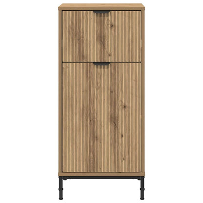 Badezimmer Schrank mit Speicher Artisan-Eiche 39,5 x 36 x 88 cm
