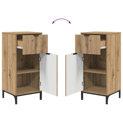 Badezimmer Schrank mit Speicher Artisan-Eiche 39,5 x 36 x 88 cm