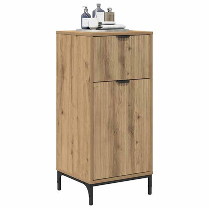 Badezimmer Schrank mit Speicher Artisan-Eiche 39,5 x 36 x 88 cm