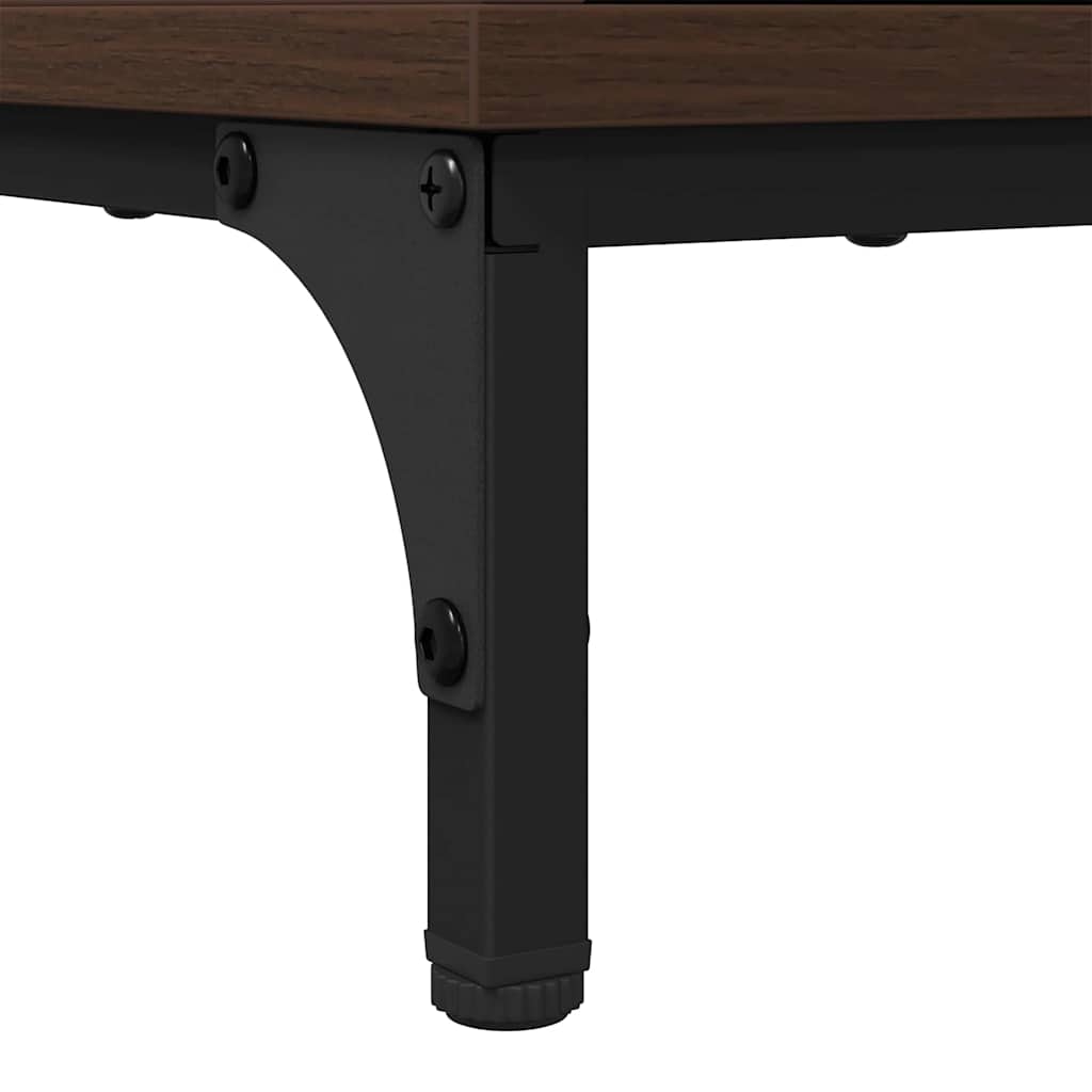 Bad hoher Schrank mit Tür Braun Eichen-Optik 31,5 x 33 x 190 cm