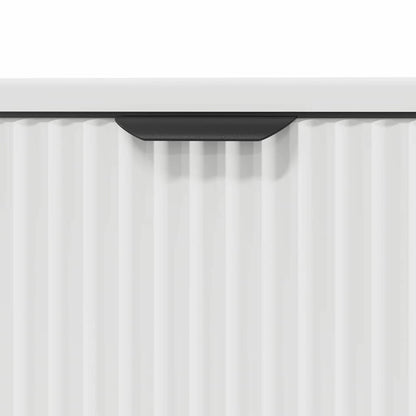 Badezimmer Waschbecken Schrank mit Tür Weiß 60,5 x 33,5 x 61 cm