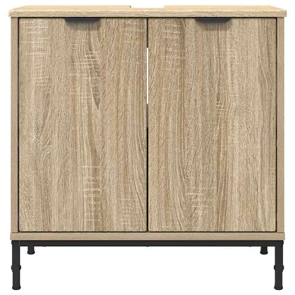 Badezimmer Waschbecken Schrank Sonoma Eiche 60,5 x 33,5 x 61 cm