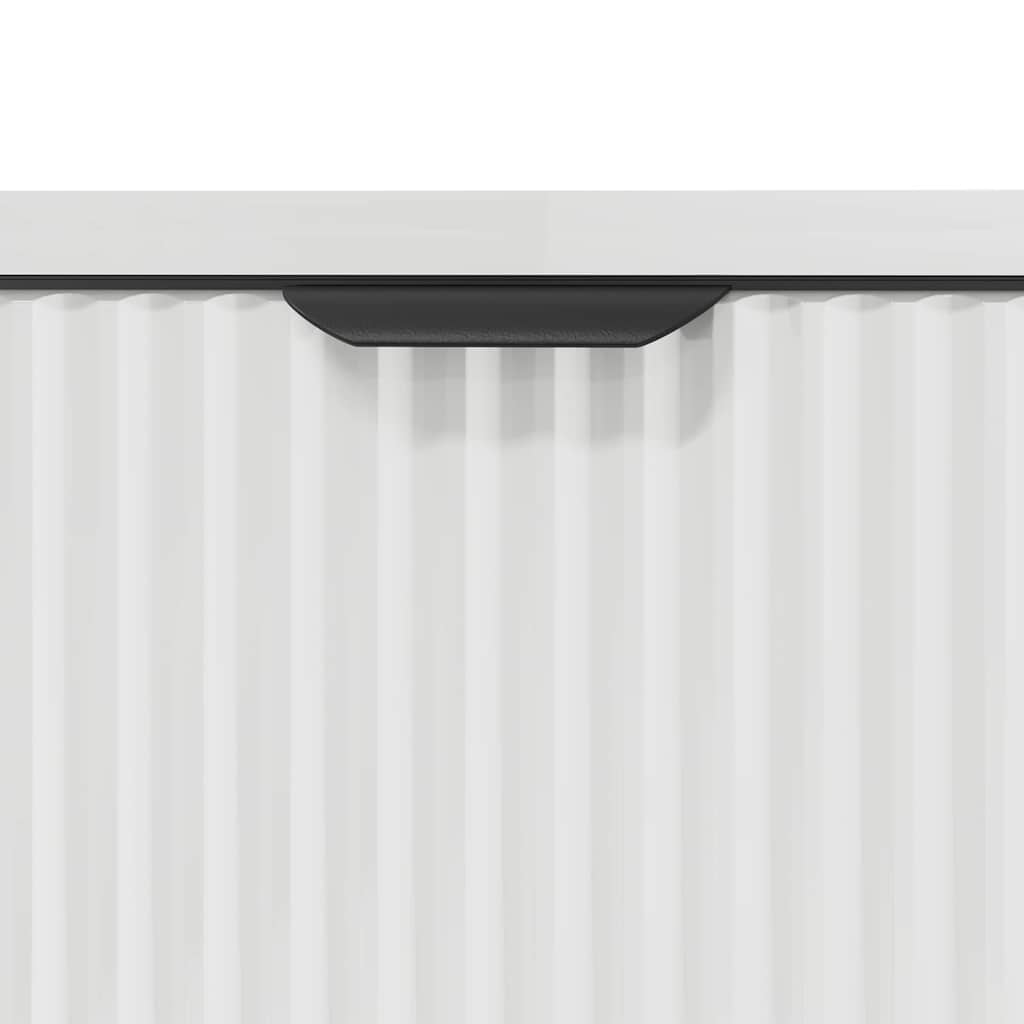 Badezimmer Waschbecken Schrank mit Speicher Hochglanz-Weiß