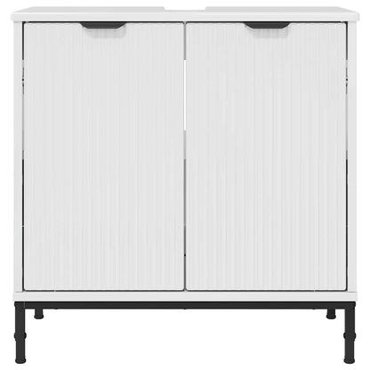 Badezimmer Waschbecken Schrank mit Speicher Hochglanz-Weiß