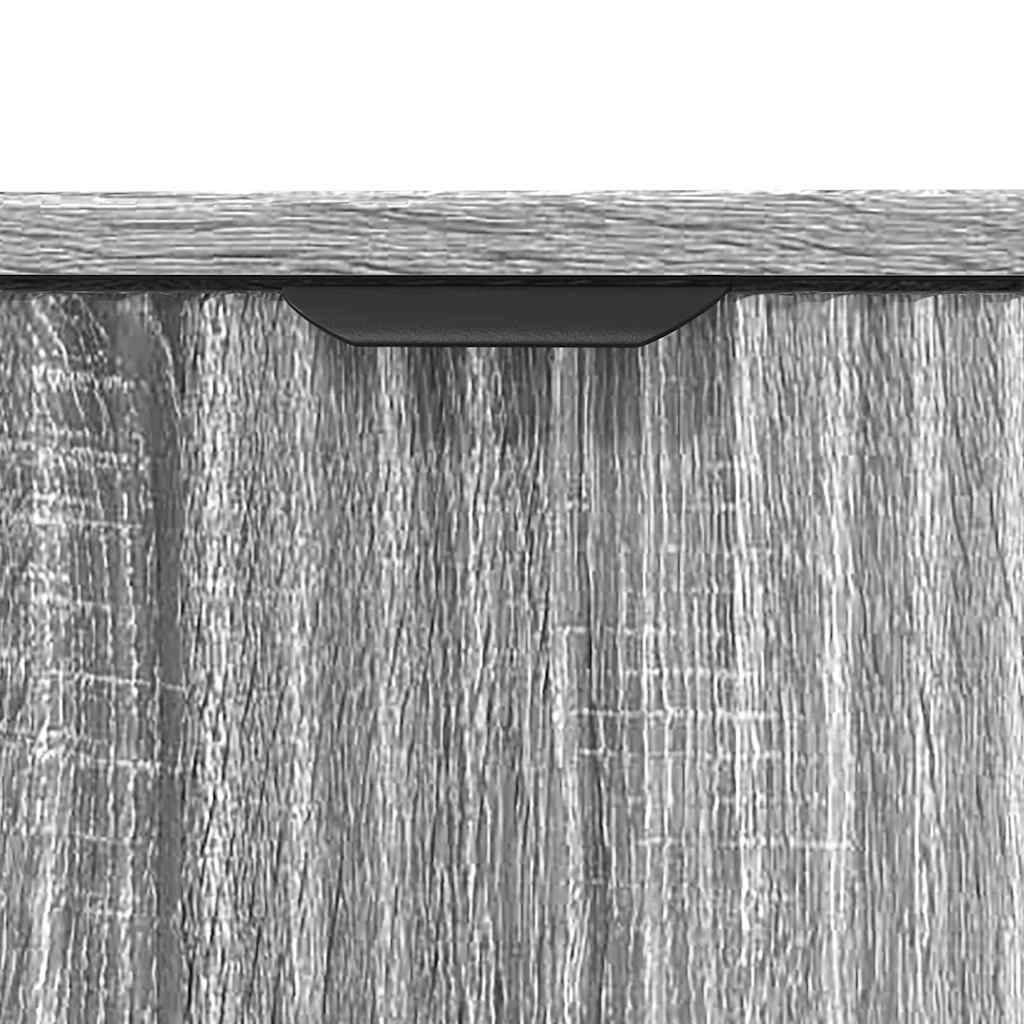 Badezimmer Waschbecken Schrank Grau Sonoma 60,5 x 33,5 x 61 cm