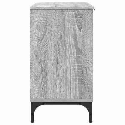 Badezimmer Waschbecken Schrank Grau Sonoma 60,5 x 33,5 x 61 cm