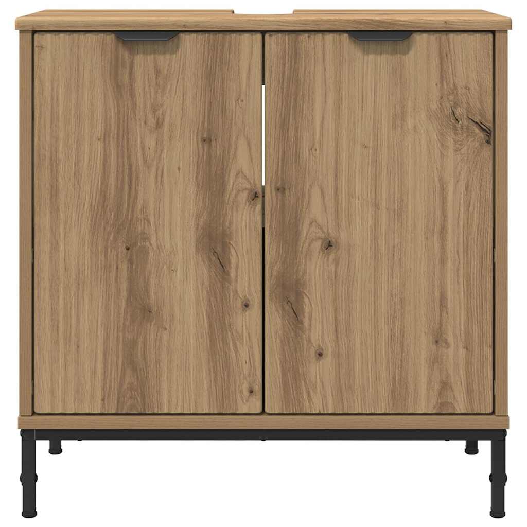 Badezimmer Waschbecken Schrank mit Speicher Eiche handwerklich