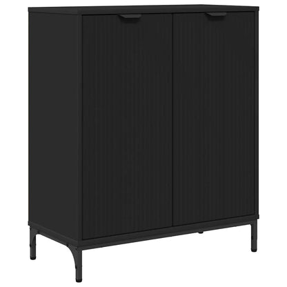 Sideboard Schwarz 69,5 x 33 x 82 cm Holzwerkstoff