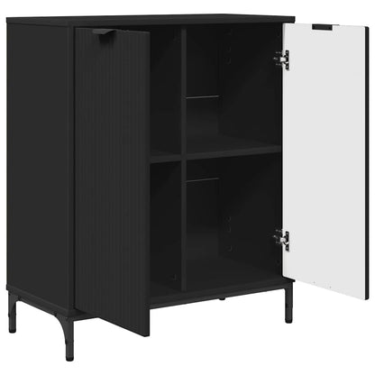 Sideboard Schwarz 69,5 x 33 x 82 cm Holzwerkstoff