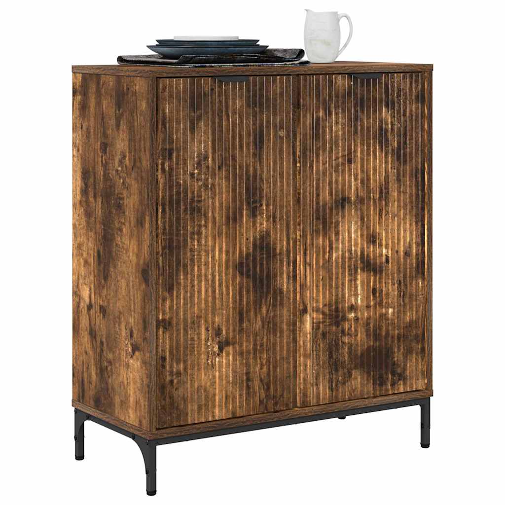 Sideboard Räuchereiche 69,5 x 33 x 82 cm Holzwerkstoff
