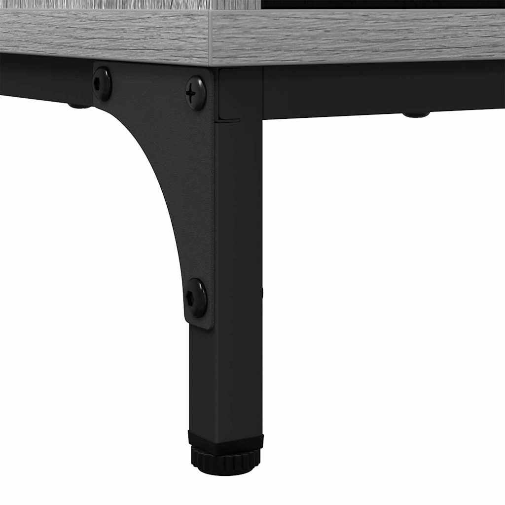 Sideboard Grau Sonoma 69,5 x 33 x 82 cm Holzwerkstoff