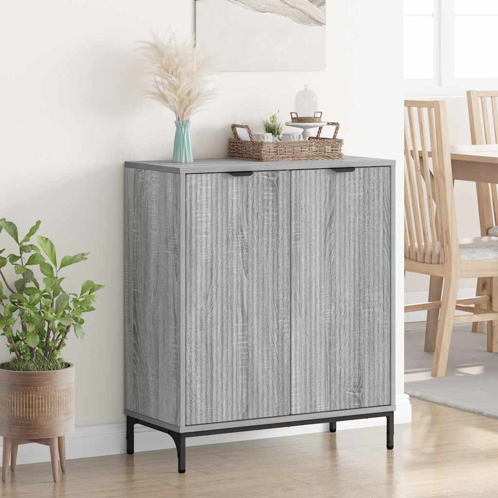 Sideboard Grau Sonoma 69,5 x 33 x 82 cm Holzwerkstoff