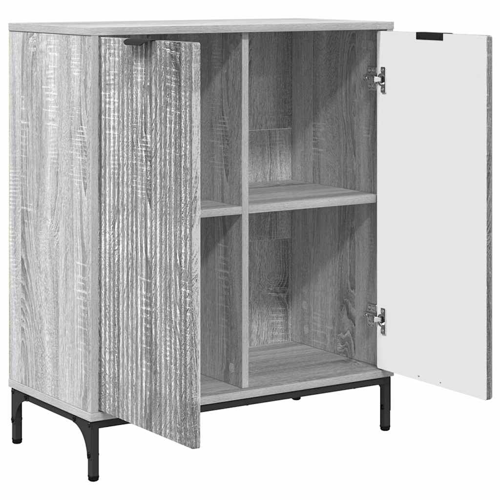 Sideboard Grau Sonoma 69,5 x 33 x 82 cm Holzwerkstoff