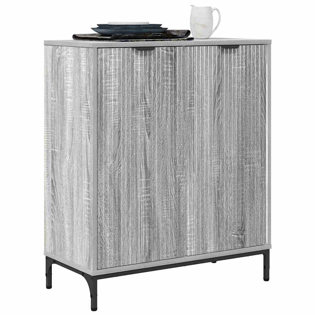 Sideboard Grau Sonoma 69,5 x 33 x 82 cm Holzwerkstoff