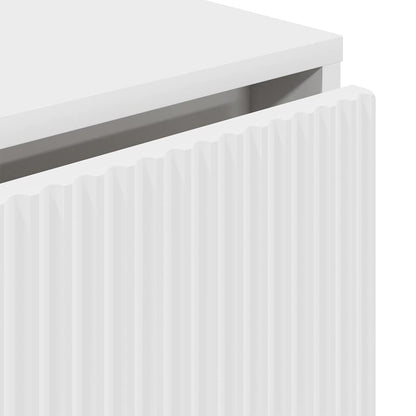 Sideboard mit Schubladen Weiß 79,5 x 33 x 82 cm Holzwerkstoff