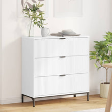 Sideboard mit Schubladen Weiß 79,5 x 33 x 82 cm Holzwerkstoff