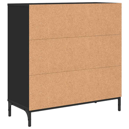 Sideboard Schwarz 79,5 x 33 x 82 cm Holzwerkstoff