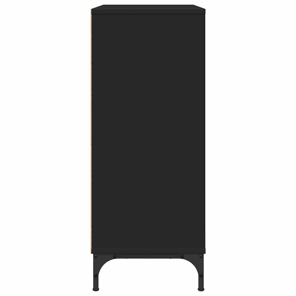 Sideboard Schwarz 79,5 x 33 x 82 cm Holzwerkstoff