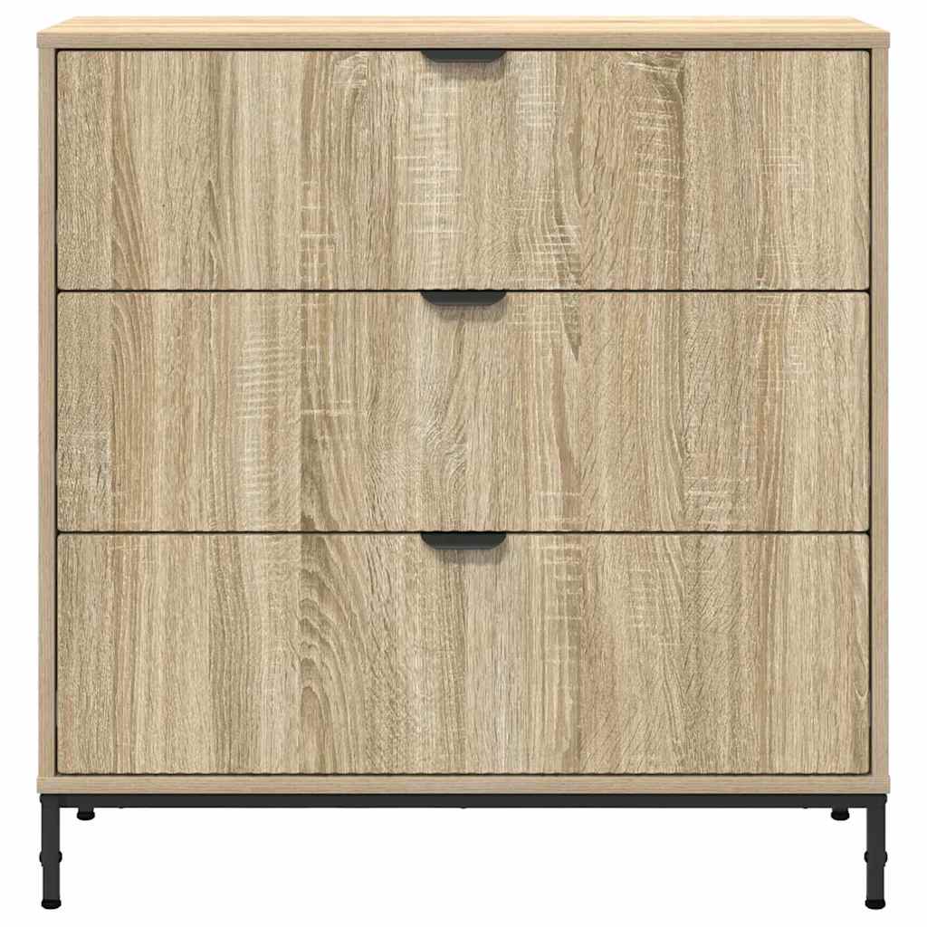 Sideboard Sonoma-Eiche 79,5 x 33 x 82 cm Holzwerkstoff