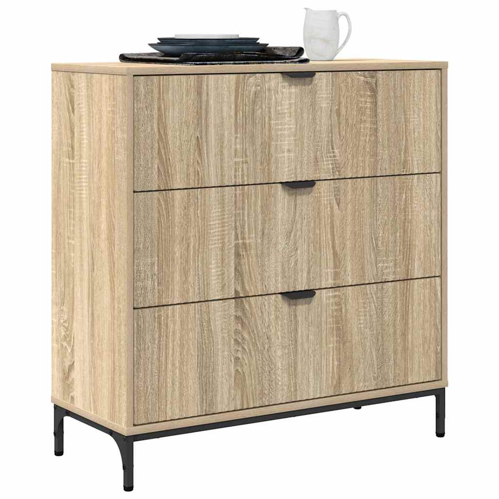 Sideboard Sonoma-Eiche 79,5 x 33 x 82 cm Holzwerkstoff
