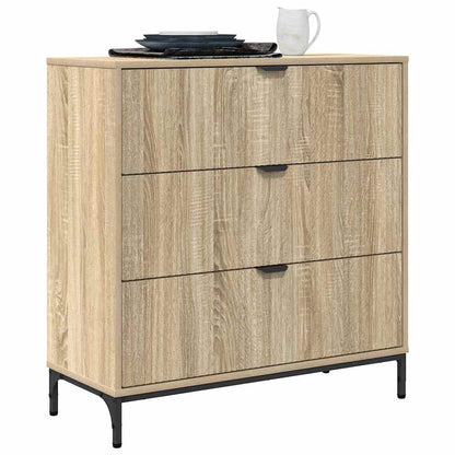 Sideboard Sonoma-Eiche 79,5 x 33 x 82 cm Holzwerkstoff