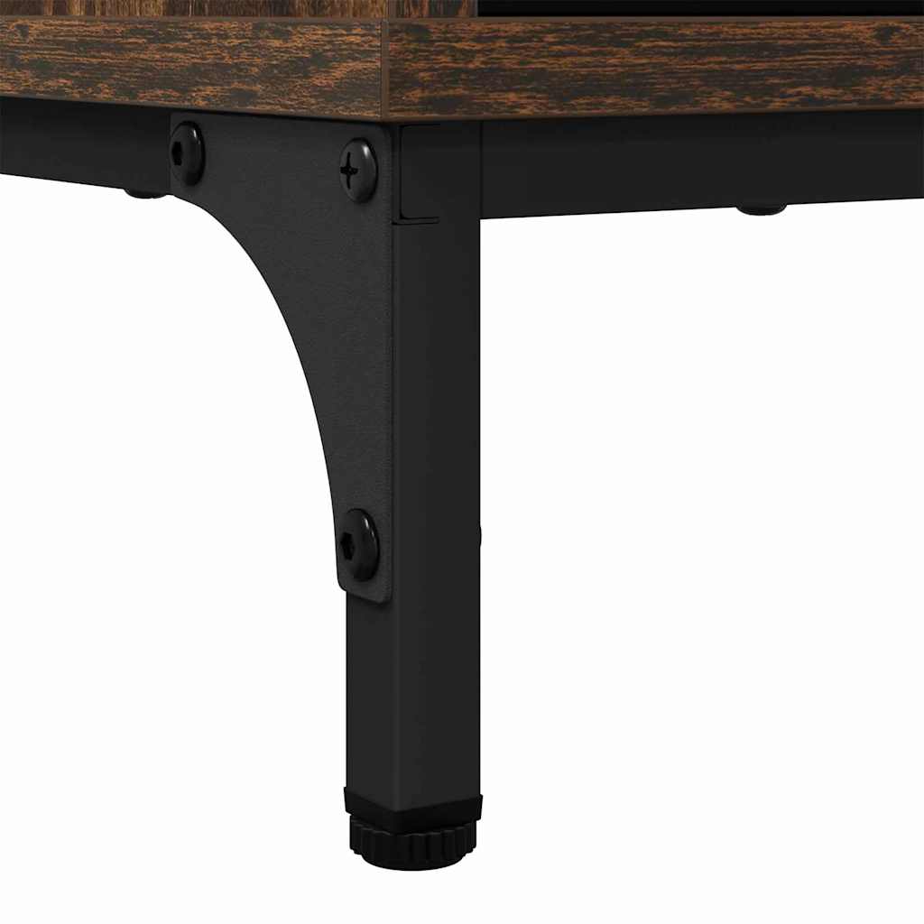 Sideboard Räuchereiche 79,5 x 33 x 82 cm Holzwerkstoff