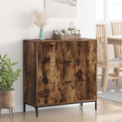 Sideboard Räuchereiche 79,5 x 33 x 82 cm Holzwerkstoff