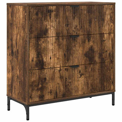 Sideboard Räuchereiche 79,5 x 33 x 82 cm Holzwerkstoff