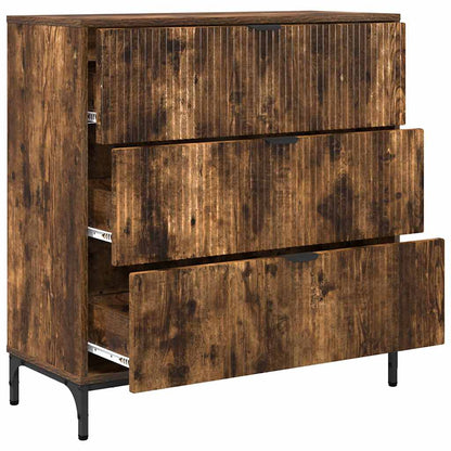 Sideboard Räuchereiche 79,5 x 33 x 82 cm Holzwerkstoff