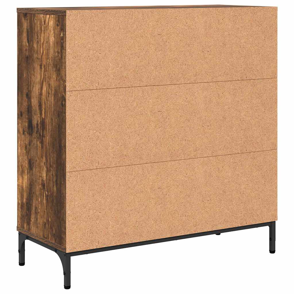 Sideboard Räuchereiche 79,5 x 33 x 82 cm Holzwerkstoff