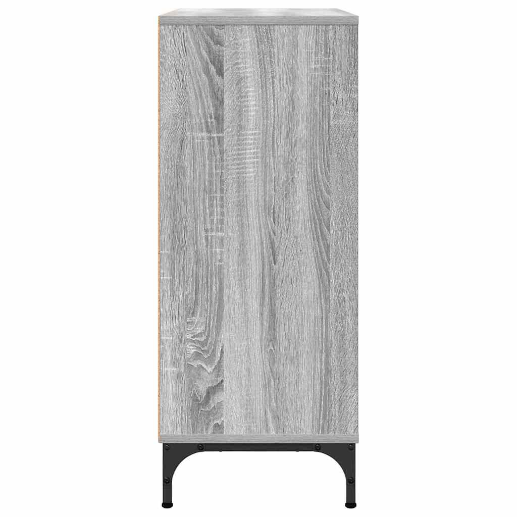 Sideboard Grau Sonoma 79,5 x 33 x 82 cm Holzwerkstoff