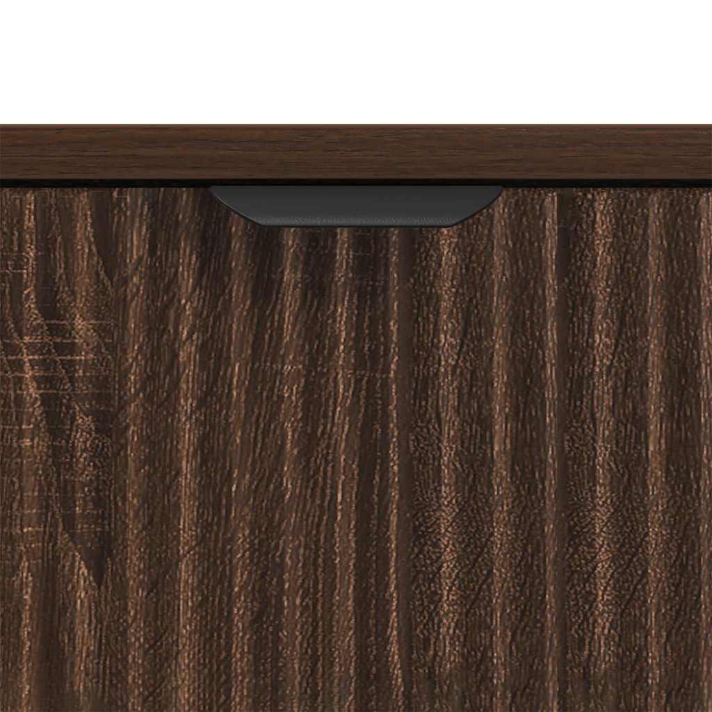 Sideboard Braun Eichen-Optik 79,5 x 33 x 82 cm Holzwerkstoff