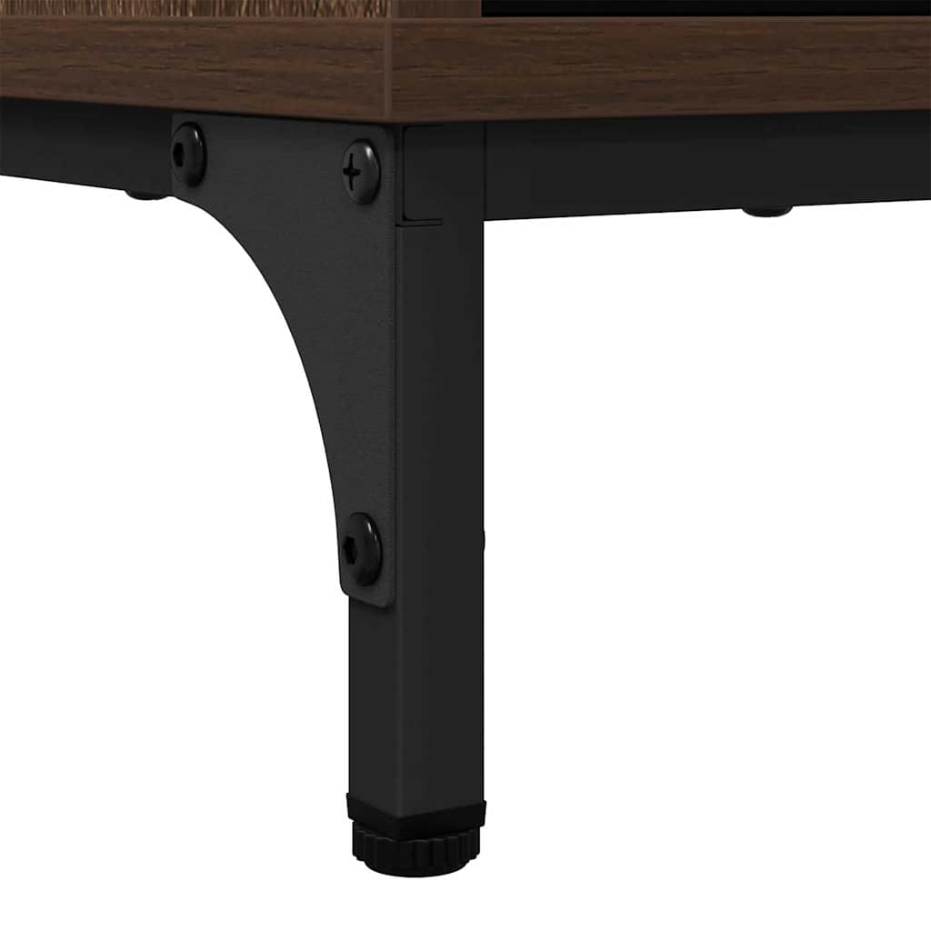 Sideboard Braun Eichen-Optik 79,5 x 33 x 82 cm Holzwerkstoff