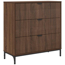 Sideboard Braun Eichen-Optik 79,5 x 33 x 82 cm Holzwerkstoff