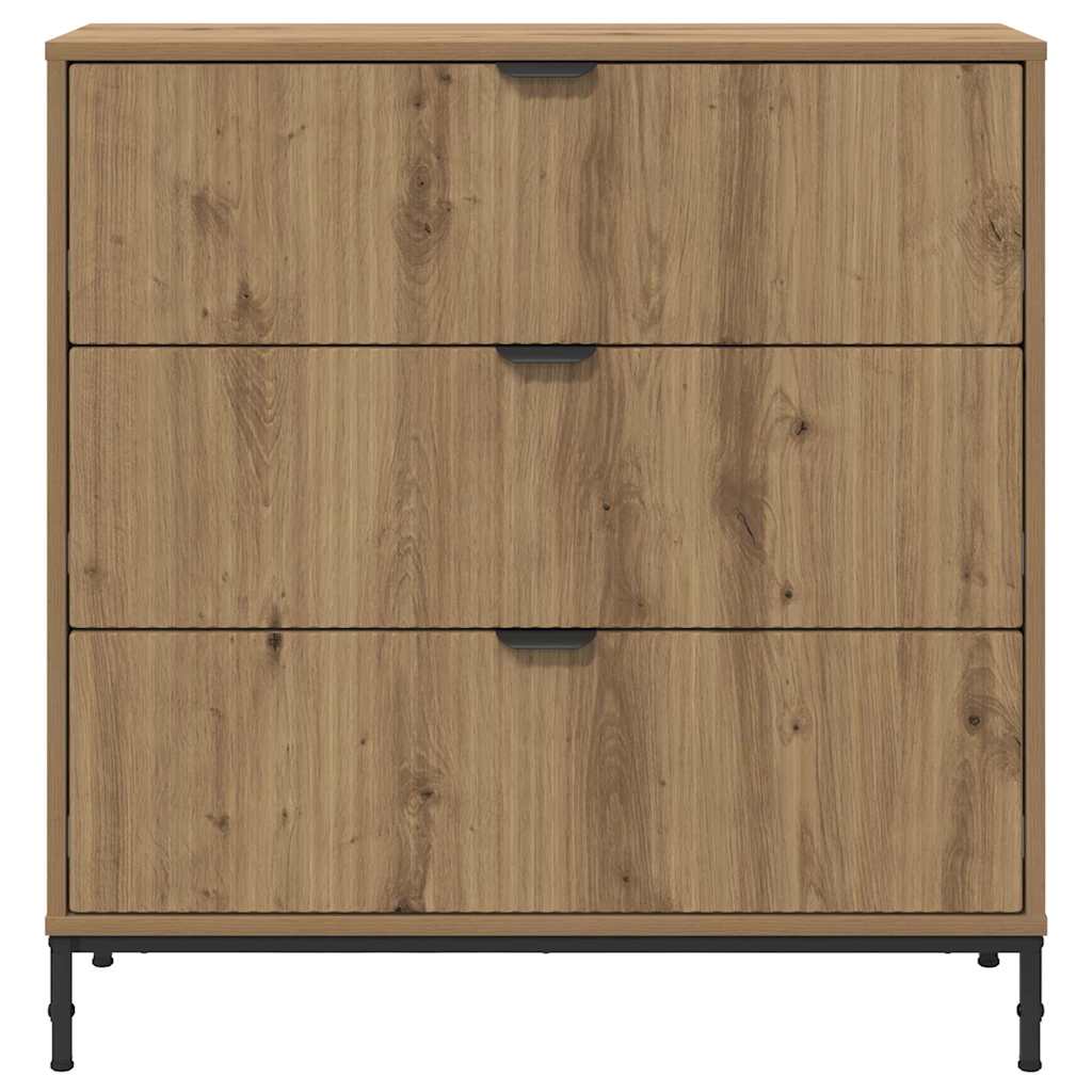 Sideboard Artisan-Eiche 79,5 x 33 x 82 cm Holzwerkstoff