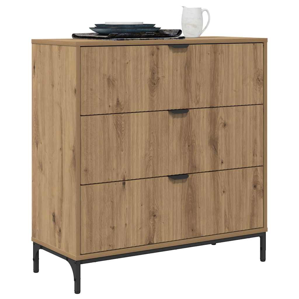 Sideboard Artisan-Eiche 79,5 x 33 x 82 cm Holzwerkstoff
