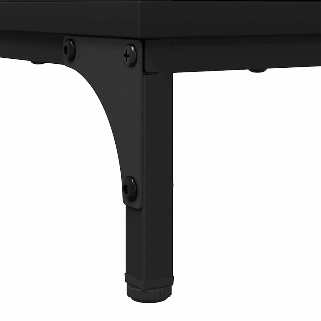 Couchtisch Schwarz 90 x 49 x 46 cm Holzwerkstoff