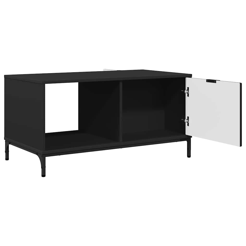 Couchtisch Schwarz 90 x 49 x 46 cm Holzwerkstoff