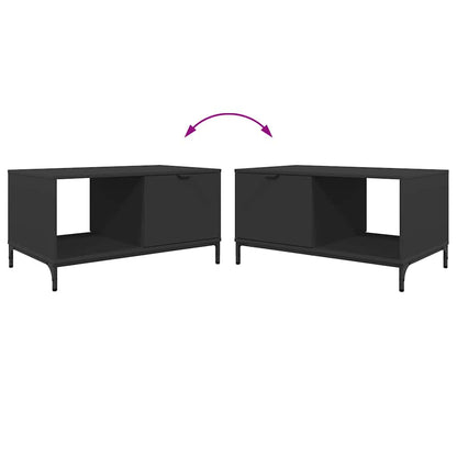 Couchtisch Schwarz 90 x 49 x 46 cm Holzwerkstoff