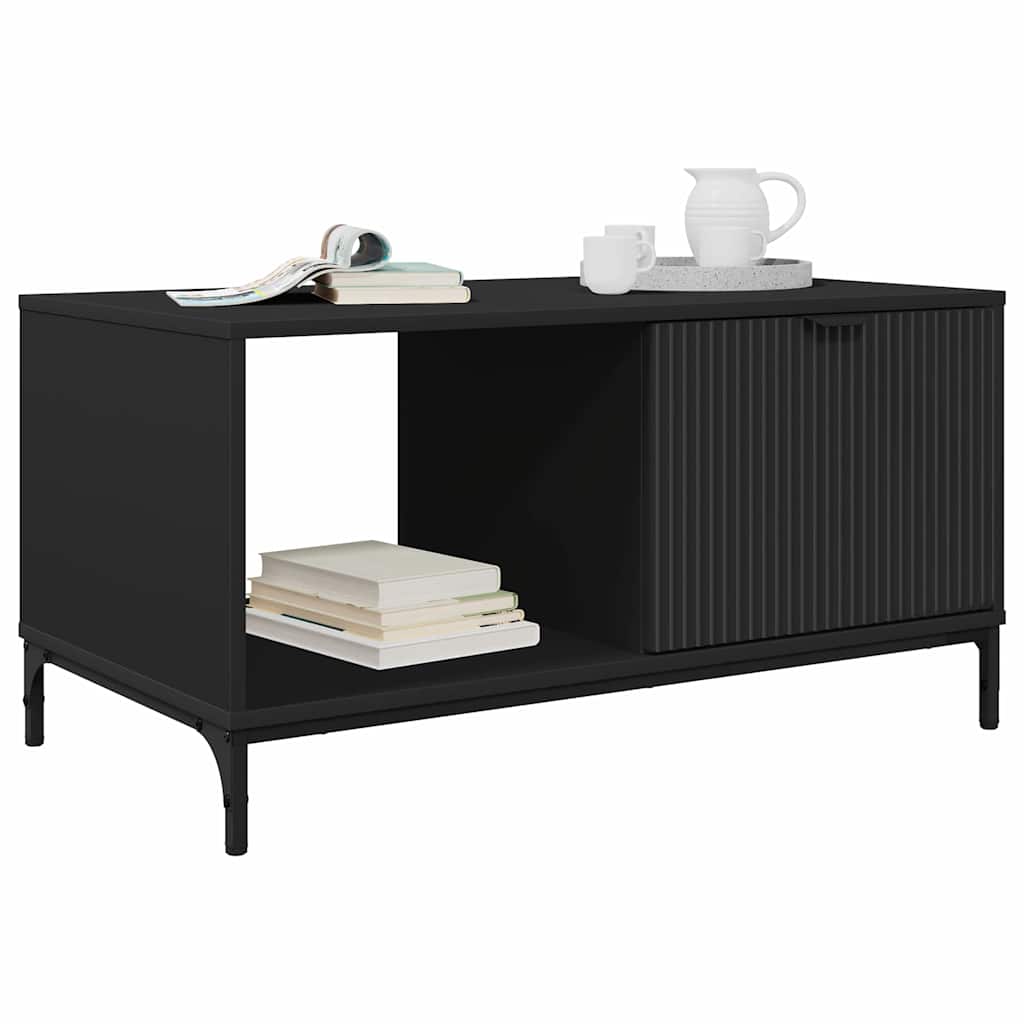 Couchtisch Schwarz 90 x 49 x 46 cm Holzwerkstoff